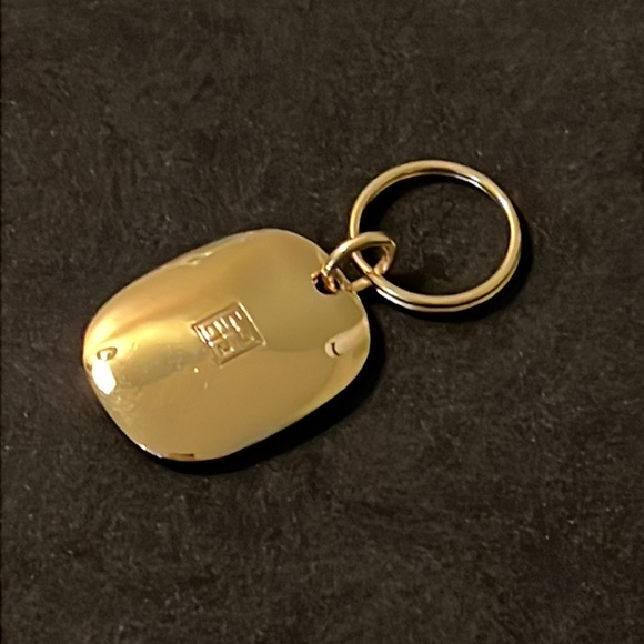 Rare Vintage Designer Givenchy Paris Logo Runway Key Tag Chain - Picture 12 of 16